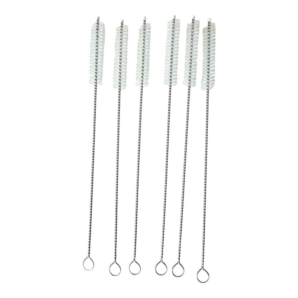 Straw Cleaning Brushes, Water Bottle Straw Cleaners, Set of 6, NEW